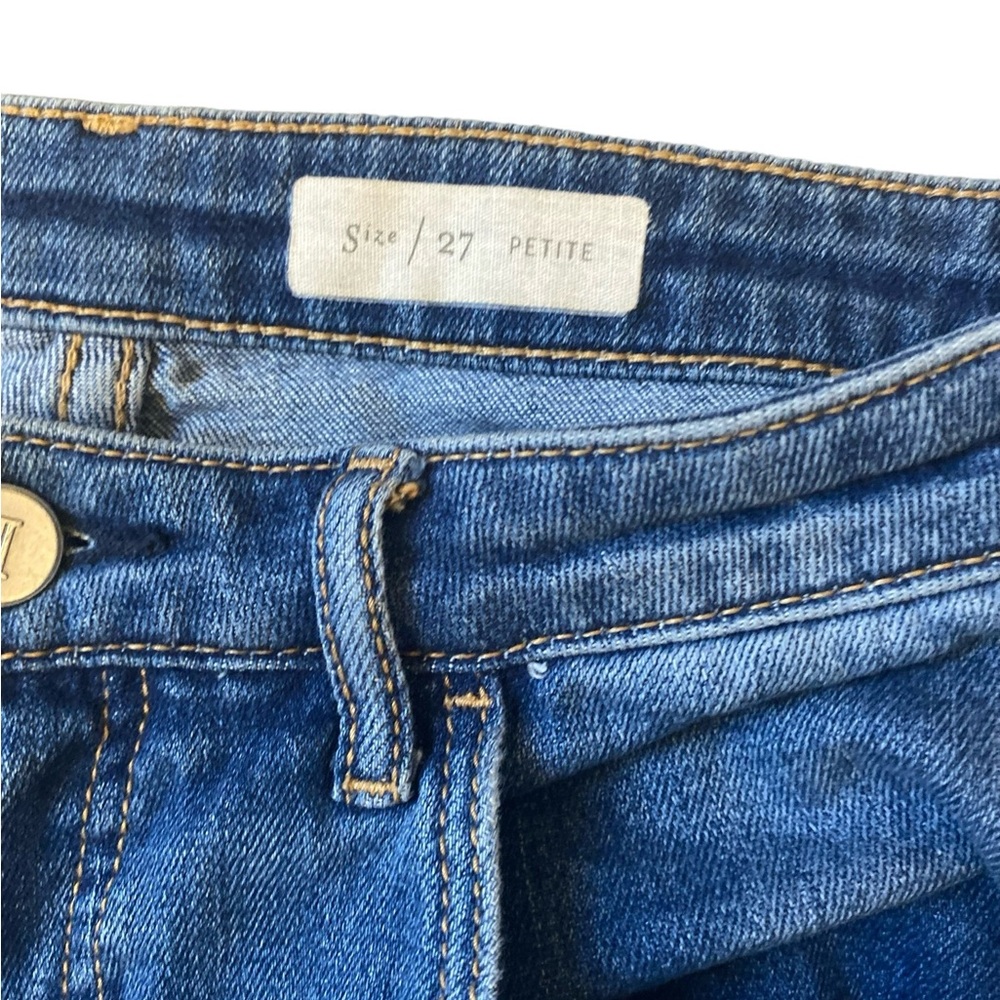 Anthropologie Pilcro & the Letterpress Raw Hem Cropped Flare Denim Wide Leg - Picture 6 of 11